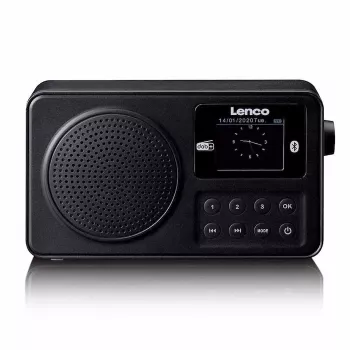 Lenco PDR-033BK φορητό ραδιόφωνο DAB+/FM με Bluetooth και επαναφορτιζόμενη μπαταρία - μαύρο