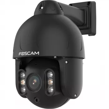 Foscam SD8EP Εξωτερική Κάμερα με Περιστροφή/Κλίση και PoE, 8MP 4K, 4x Οπτικό Zoom, IP66, Μαύρο