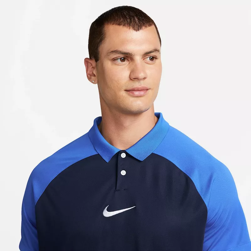 Nike Academy Pro ανδρικό πόλο με κοντό μανίκι Obsidian/λευκό M