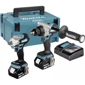 Makita DLX2588GJ 18V LXT Brushless 2-τεμάχιο Combo Kit με DDF485 δραπανοκατσάβιδο, DTD153 παλμικό κατσαβίδι, 2x 5,0Ah μπαταρίες, ταχυφορτιστή και βαλίτσα MAKPAC