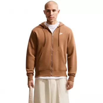 Nike Club BB Full-Zip Hoodie ανδρικό ανοιχτό καφέ 2XL