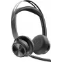 HP Poly Voyager Focus 2 USB-C Headset με προσαρμογέα USB-C/A και σταθμό φόρτισης (9T9J8AA)