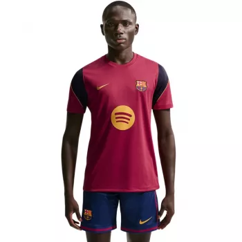 Nike FC Barcelona Strike Ανδρικό Κοντό Μπλουζάκι Maroon 621 Μέγεθος M