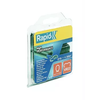 RAPID TOOLS VR22 Κρίκοι Φράχτη, Γαλβανισμένος Χάλυβας με Πράσινη Πλαστική Επίστρωση, 13 Gauge, 12 mm Μήκος Σκέλους, 1000 τεμ. 40108802