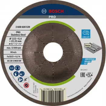 Bosch 2608600539 κυρτός δίσκος λείανσης 115 x 22,23 mm, 1 τεμ.