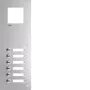 Hager RTQ106X μπροστινή πλάκα θυροτηλεφώνου Mono 6 πλήκτρων λευκή