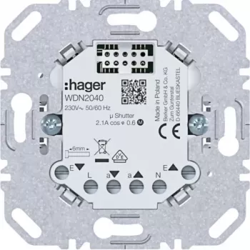 HAGER WDN2040 Universal-Drucktaster-Dimmereinsatz, Unterputz, 1-πλό, 230V, 20-400W