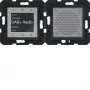 HAGER WAN6110BG Radio Touch UP DAB+ Bluetooth-Ηχείο Unterputz Γυαλιστερό Μαύρο