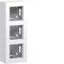 HAGER WAD8310WG 3-πλό Εξωτερικό Κουτί Ψηλό, Πολικό Λευκό