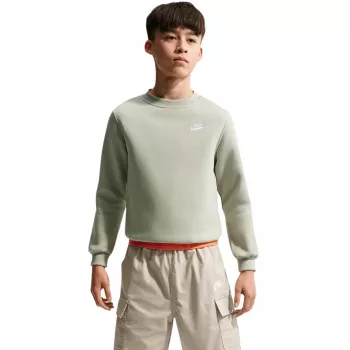 Nike Sportswear Club Fleece Παιδικό Φούτερ με Κουκούλα Ανοιχτό Πράσινο FD3006-304 Μέγεθος L