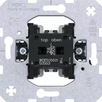 Hager WDE505601 Διακόπτης 1-πολικός 1 NO 250 V AC 10 A Χωνευτή τοποθέτηση