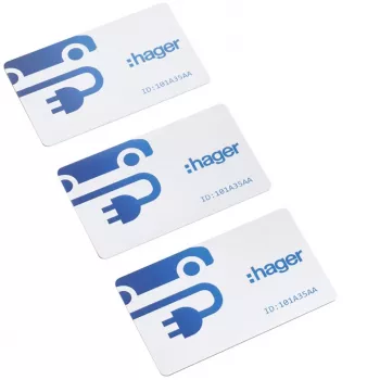 HAGER XVA410 Κάρτες RFID, συσκευασία 3 τεμ., Mifare Classic 1K, 13,56 MHz, Λευκό