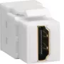 Hager Keystone Module universalVZ20HS Υποδοχή HDMI σε υποδοχή HDMI 180° Λευκό