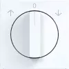 HAGER WAF1317WG Κεντρική πλάκα για περιστροφικό διακόπτη ρολών, Λευκό στούντιο