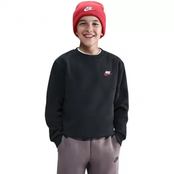 Nike Sportswear Club Fleece παιδικό φούτερ μαύρο μέγεθος L