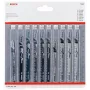 Bosch σετ λεπίδων σέγας ξύλου 2607011169 10 τεμ. T-λαβή HCS