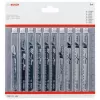 Bosch σετ λεπίδων σέγας ξύλου 2607011169 10 τεμ. T-λαβή HCS