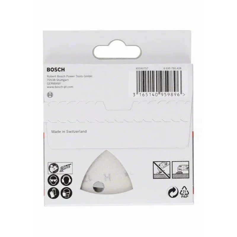 Bosch 2608621689 τριγωνικό φύλλο λείανσης P240 93 mm συσκευασία 5 τεμ.