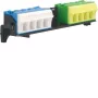 Hager μπλοκ ακροδεκτών PE/N με φορέα 2x18 Quick-Connect FZ382