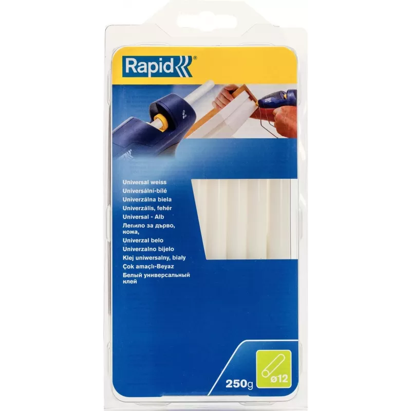 Rapid Tools universal ράβδος κόλλας λευκή 12 mm, EVA & ρητίνη, χωρίς διαλύτες, 1 τεμ. (40107361)