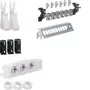 HAGER UM00M1 σετ πολυμέσων με 3 πρίζες Schuko και 12 θύρες patch RJ45 Cat.6, 24 TE