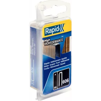 RAPID TOOLS στενά συρραπτικά Τύπος 606, 12 mm, μικρή συσκευασία, γαλβανισμένο σύρμα χάλυβα, επιφάνεια επικαλυμμένη με ρητίνη, 1 τεμ. 40109527