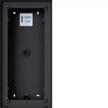 Hager REW407X επιτοίχιο κουτί για Intercom Mono, 2/3/4 κουμπιά κλήσης, ανθρακί