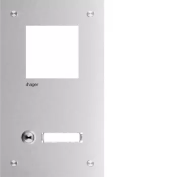 Hager RTQ101X Πρόσοψη θυροτηλεφώνου Mono 1 πλήκτρο