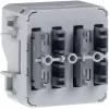 HAGER WNT302 KNX Αισθητήρας αφής, 1 θέσης, 2 σημεία ενεργοποίησης, χωνευτός, πολικό λευκό