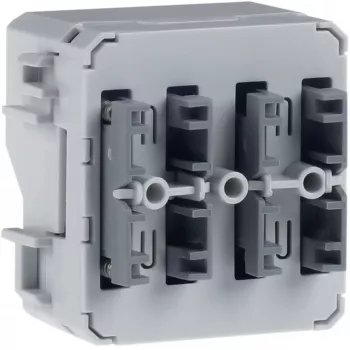 HAGER WNT302 KNX Αισθητήρας αφής, 1 θέσης, 2 σημεία ενεργοποίησης, χωνευτός, πολικό λευκό
