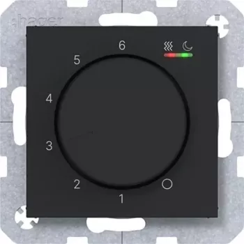 HAGER WAN5010BM Θερμοστάτης χώρου 230V 16A Περιστροφικός/Πλήκτρου θέρμανση
