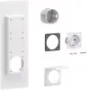 Hager universZ Πρίζα Schuko με φλάντζα, 1 θέσης, 250 V, 16 A, ανοιχτό γκρι ZY01SD