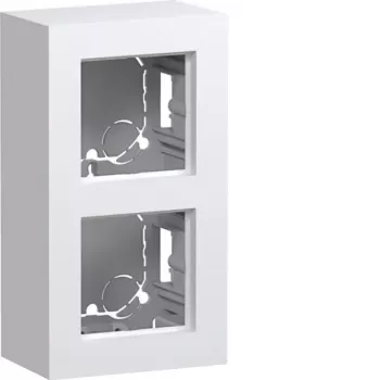 Hager WAD8210WM Κουτί χωνευτής τοποθέτησης, 2-πλό, ψηλό, πολικό λευκό
