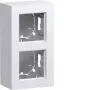 Hager WAD8210WM Κουτί χωνευτής τοποθέτησης, 2-πλό, ψηλό, πολικό λευκό