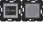 HAGER WAN6110BM Radio Touch UP Ηχείο DAB+ Bluetooth, χωνευτής τοποθέτησης, μαύρο