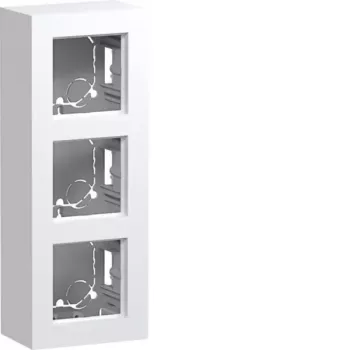 HAGER WAD8310WM Κουτί επιτοίχιο 3 απλό, A.8 Design, λευκό