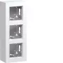 HAGER WAD8310WM Κουτί επιτοίχιο 3 απλό, A.8 Design, λευκό