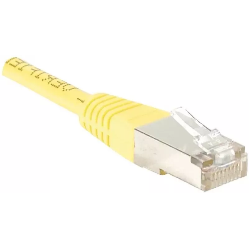 EXERTIS CONNECT Καλώδιο patch CAT.6 F/UTP, κίτρινο, 0,5 m, Slim Snagless 842051
