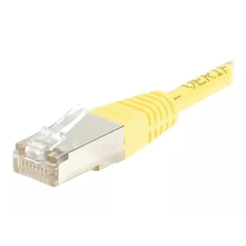 EXERTIS CONNECT Καλώδιο patch CAT.6 F/UTP, κίτρινο, 0,5 m, Slim Snagless 842051