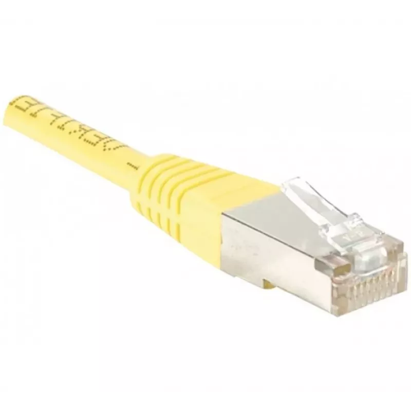 EXERTIS CONNECT Καλώδιο patch Cat6 F/UTP, κίτρινο, 2,0 m, Slim Bend Relief 842201