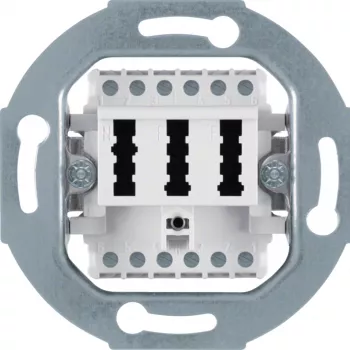 HAGER WDF4011WG Πρίζα σύνδεσης TAE 2 x 6/6NFF πολικό λευκό ματ