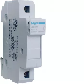 Hager LU501 διακόπτης ασφάλειας 1P 32A 690V UL κυλινδρικός 10x38mm