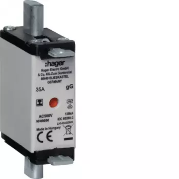 Hager ασφάλεια NH LNH0035MK NH000 gG 500V 35A με μονωτική λαβή