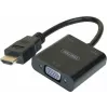 Exertis Connect 051248 καλώδιο προσαρμογέα VGA σε HDMI 0,15 m μαύρο