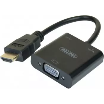 Exertis Connect 051248 καλώδιο προσαρμογέα VGA σε HDMI 0,15 m μαύρο