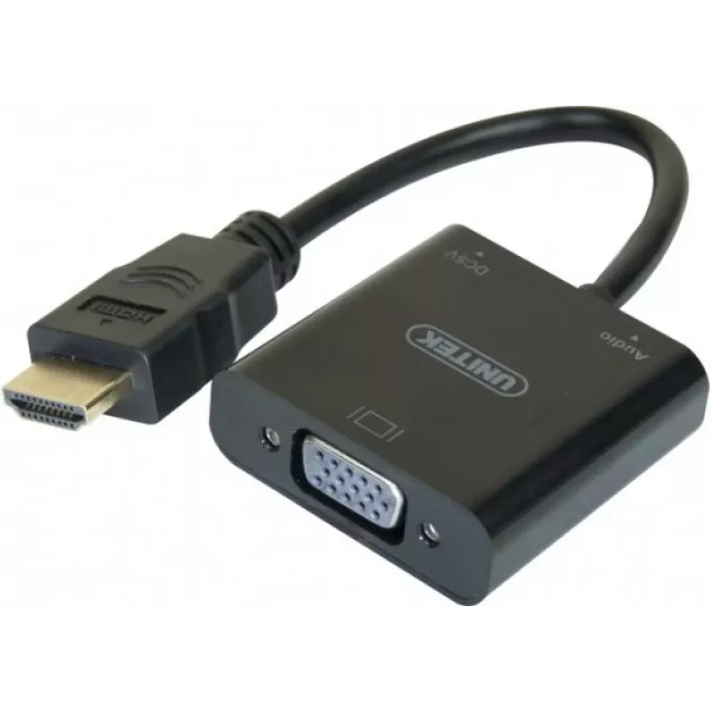 Exertis Connect 051248 καλώδιο προσαρμογέα VGA σε HDMI 0,15 m μαύρο