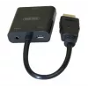 Exertis Connect 051248 καλώδιο προσαρμογέα VGA σε HDMI 0,15 m μαύρο
