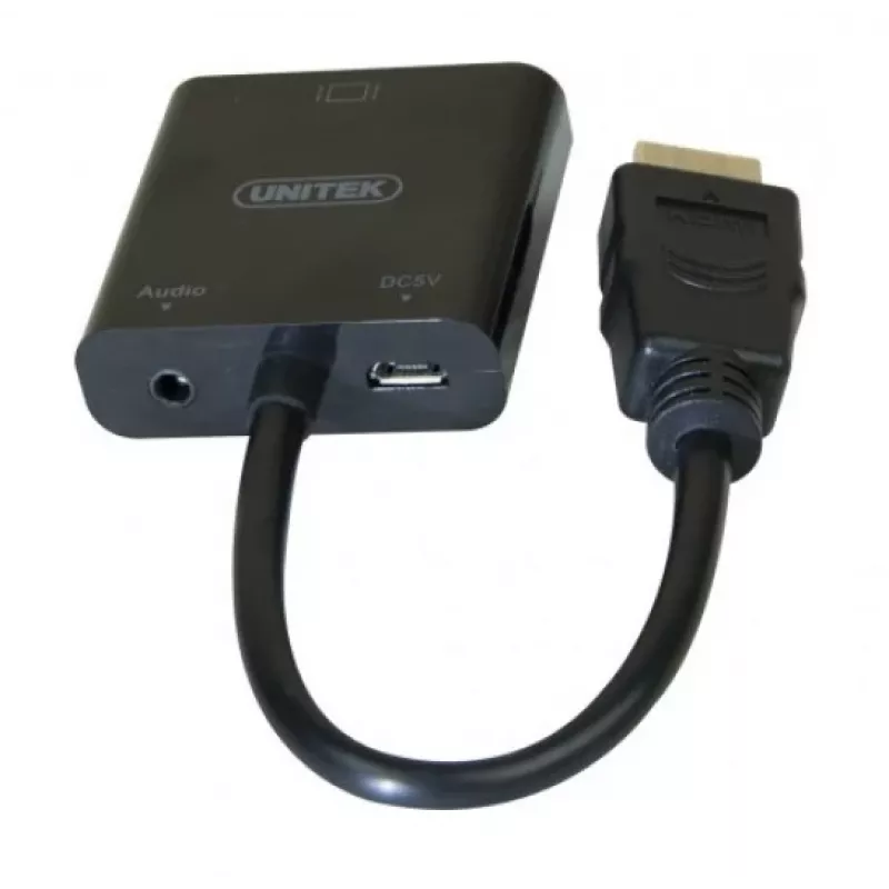 Exertis Connect 051248 καλώδιο προσαρμογέα VGA σε HDMI 0,15 m μαύρο