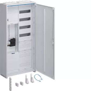 Hager Πλήρες ερμάριο μετρητών ZB325C15LS 1 θέση μετρητή 5 σειρές διανομής πεδίο APZ 1100mm Λευκό κυκλοφορίας