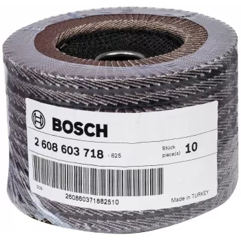 Bosch X431 Δίσκος λείανσης βεντάλιας για μέταλλο, ευθύς, 125 mm, κόκκος 80, φορέας fiberglass 2608603718